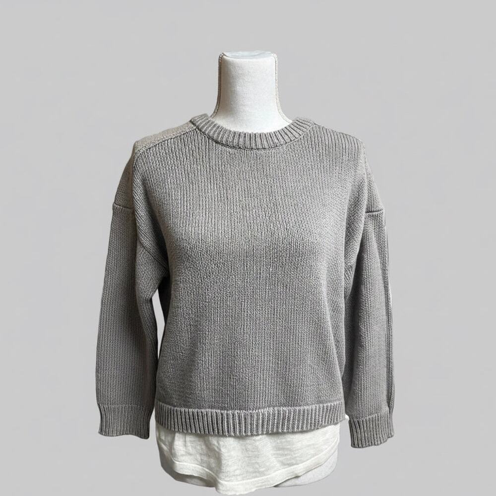 Brochu Walker gray cotton sweater, size XS